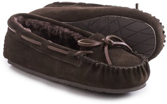 Clarks Plush Moc Slippers - Suede (For Women)