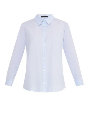 The Row Petra stretch-cotton shirt