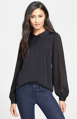 Milly Pleated Sleeve Blouse