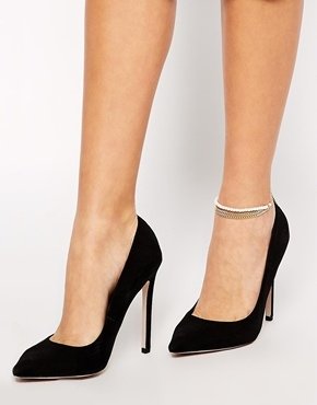 ASOS Faux Pearl and Chain Anklet - Multi