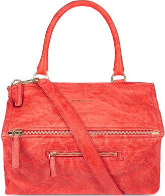 Givenchy Pandora Washed Leather Satchel Bag - for Women