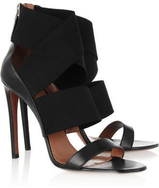 Alaia Leather and stretch sandals