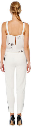 Balmain Pierre Fitted Cropped Tuxedo Pants
