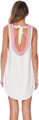 6 Shore Road AM to PM Embroidered Fringe Dress In Moonlight