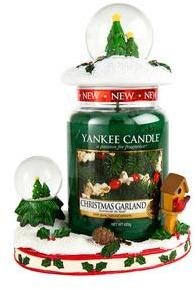 Yankee Candle Snow Globe Jar Hugger And Jar Topper With Large Jar Candle