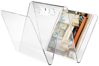 Container Store W Magazine Rack Clear