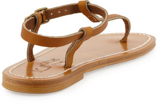 K. Jacques Petrone Leather Thong Sandal, Natural