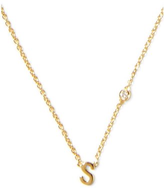 Sydney Evan Shy by S" Initial Pendant Necklace