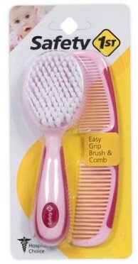 Safety 1st 2 Piece Easy Grip Brush And Comb In Pink