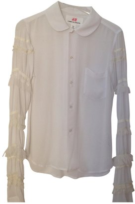 Comme des Garcons FOR H&M White Polyester Top