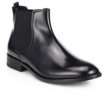Giorgio Armani Leather Ankle Boots
