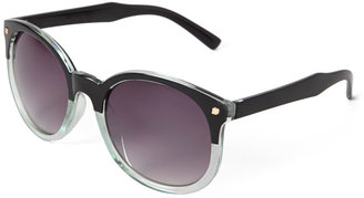 Forever 21 FOREVER 21+ Two-Tone Round Sunglasses