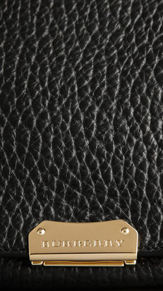 Burberry Medium Signature Grain Leather Clutch Bag