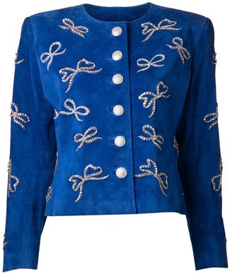 Yves Saint Laurent 2263 Yves Saint Laurent Vintage bow embellished jacket