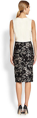 Carolina Herrera Lace-Skirt Dress