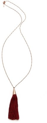 Eddie Borgo Small Silk Tassel Pendant Necklace
