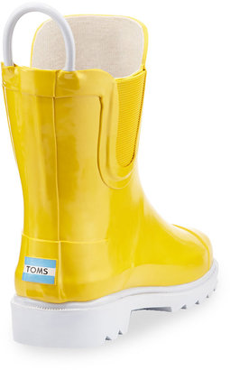 Toms Rubber Rain Boot, Yellow, Tiny