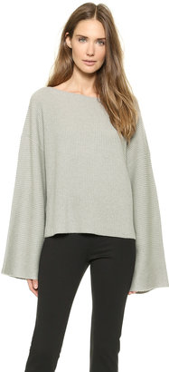 Donna Karan Easy Cropped Sweater