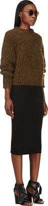 Isabel Marant Black Cashmere & Silk Truman Skirt