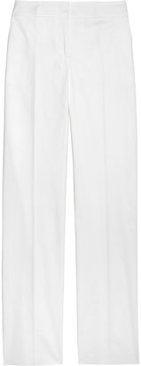 Valentino Roma Stretch-cotton straight-leg pants