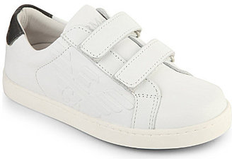 Armani Junior Unisex double strap trainers 6-12 years