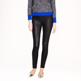 J.Crew Collection leather-front Pixie pant