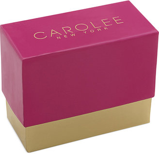 Carolee Gold-Tone Word Play Love Spinning Charm Pink Bangle Bracelet Set