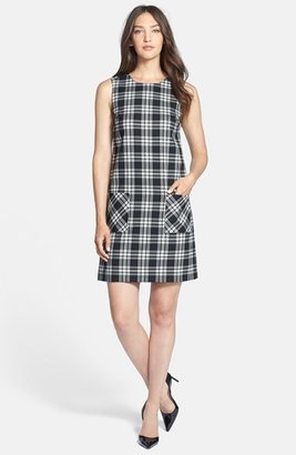 Isaac Mizrahi New York Plaid Twill A-Line Dress