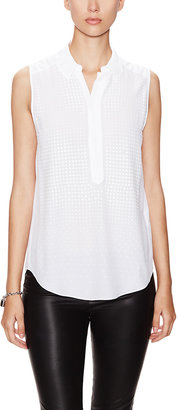 Rebecca Taylor Pointed Collar Studded Shirt