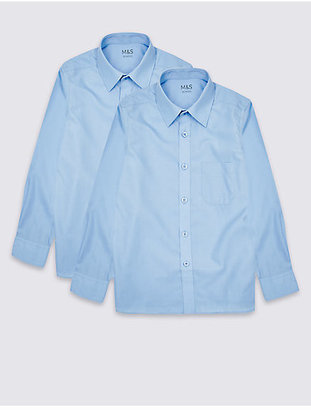 Marks and Spencer 2 Pack Boys' Ultimate Non-Iron Shirts