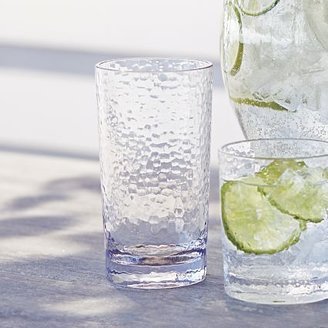 Sur La Table Hammered-Acrylic Highball Glasses, Set of 4
