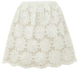 Yumi White Lovely in lace skirt