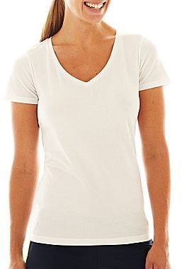 JCPenney Xersion Stretch V-Neck Tee
