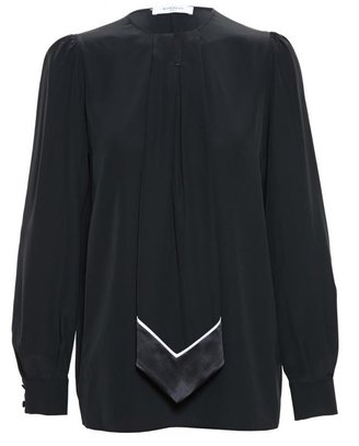 Givenchy Silk Top with Necktie