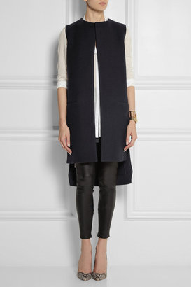Victoria Beckham Boiled wool and wool-blend gabardine vest