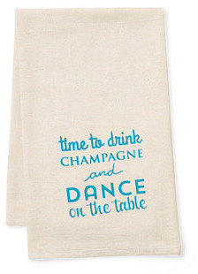 "Dance" Tea Towel, Blue