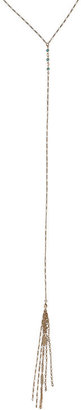 Heather Gardner - Blue Moon Lariat In Gold Or Silver W/ Turquoise Crystal