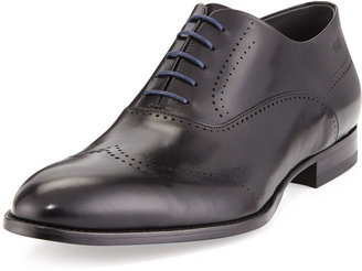 HUGO BOSS Gennot Perforated Wing-Tip, Black