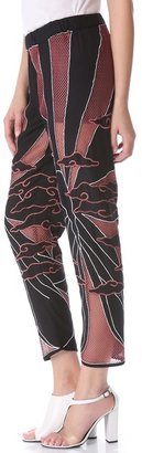 Kelly Wearstler Embroidered Butterfly Pants
