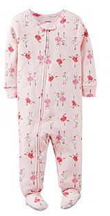 Carter's Baby Girls' Pink Ballerina Footie Pajamas