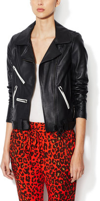 A.L.C. Theo Leather Belted Jacket