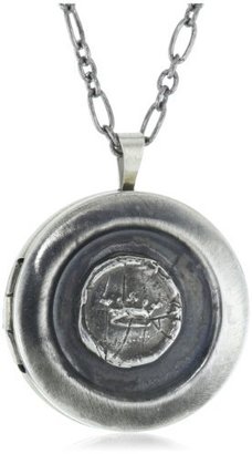 Pyrrha talisman" Sterling Silver Mini Crown Locket Necklace