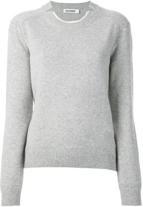 Jil Sander neck detail sweater