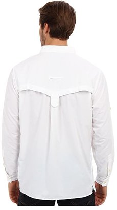 Exofficio Air Striptm Long Sleeve Top (White) Men's Long Sleeve Button Up