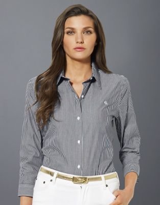 Lauren Ralph Lauren Petite Priya 3/4-Sleeved Non-Iron Shirt