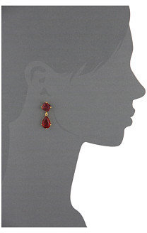 Lauren Ralph Lauren Pebble Beach Faceted Stone Double Drop Earrings