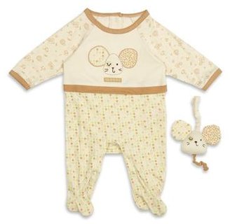 Natures Purest Tiny Squares Sleepsuit and Toy