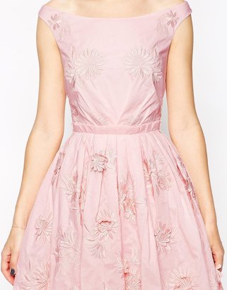 ASOS COLLECTION Prom Dress With Floral Embroidery
