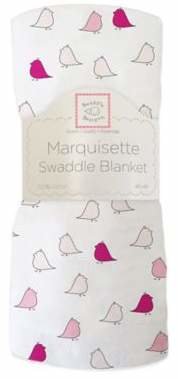 Swaddle Designs Swaddling Designs Little Chickies Marquisette Swaddling Blanket in Berry