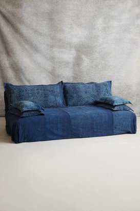 Anthropologie Reverse-Dyed Batik Sofa